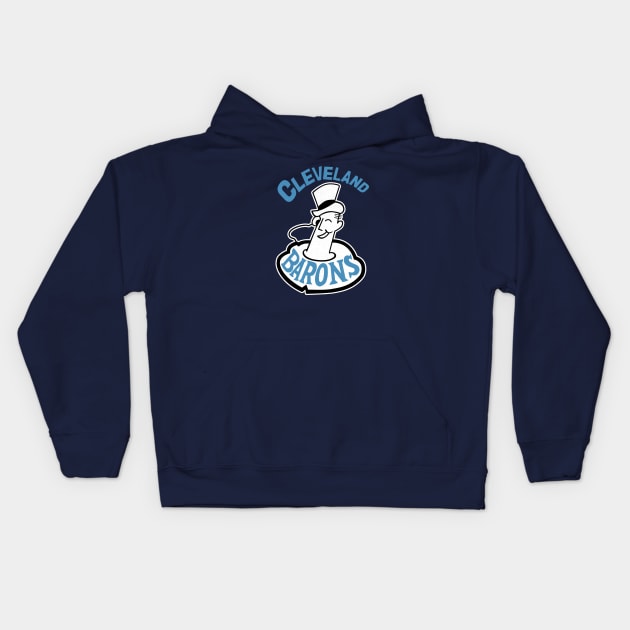 DEFUNCT - Cleveland Barons Hockey Kids Hoodie by LocalZonly